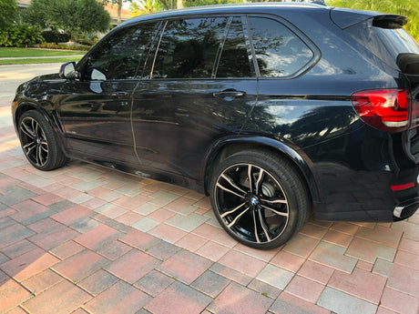 My BMW X5 is AWD. Can I go with staggered rims?
