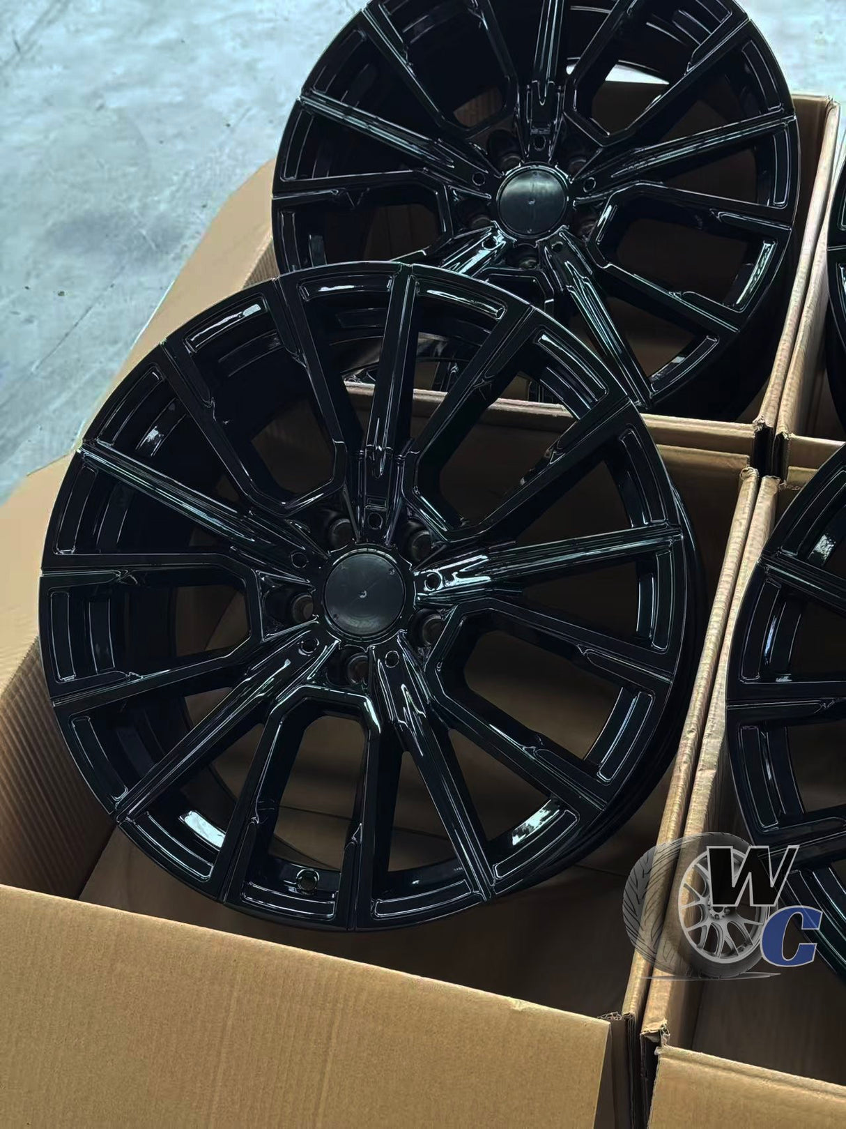 19” Wheels Fit BMW 7 Series 2016–2025 | Factory Style Rims | Gloss Black | Staggered Set of 4