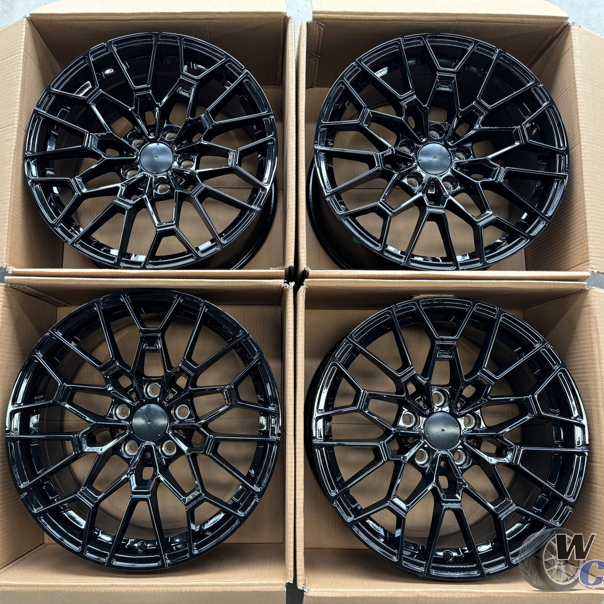 19” Wheels Fit BMW 4 Series 2014–2020 | Factory Style Rims | Gloss Black | Staggered Set of 4
