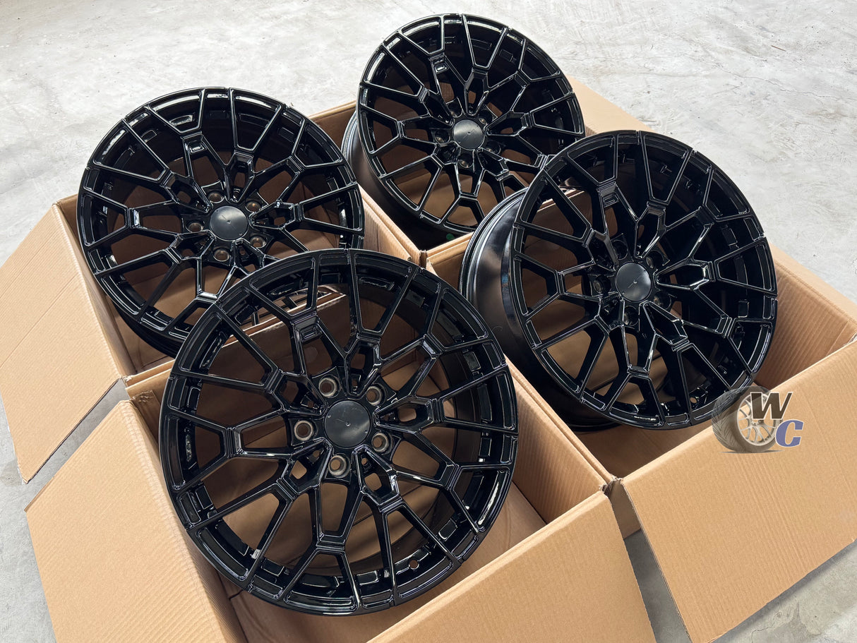 19” Wheels Fit BMW 3 Series 2012–2019 | Factory Style Rims | Gloss Black | Staggered Set of 4