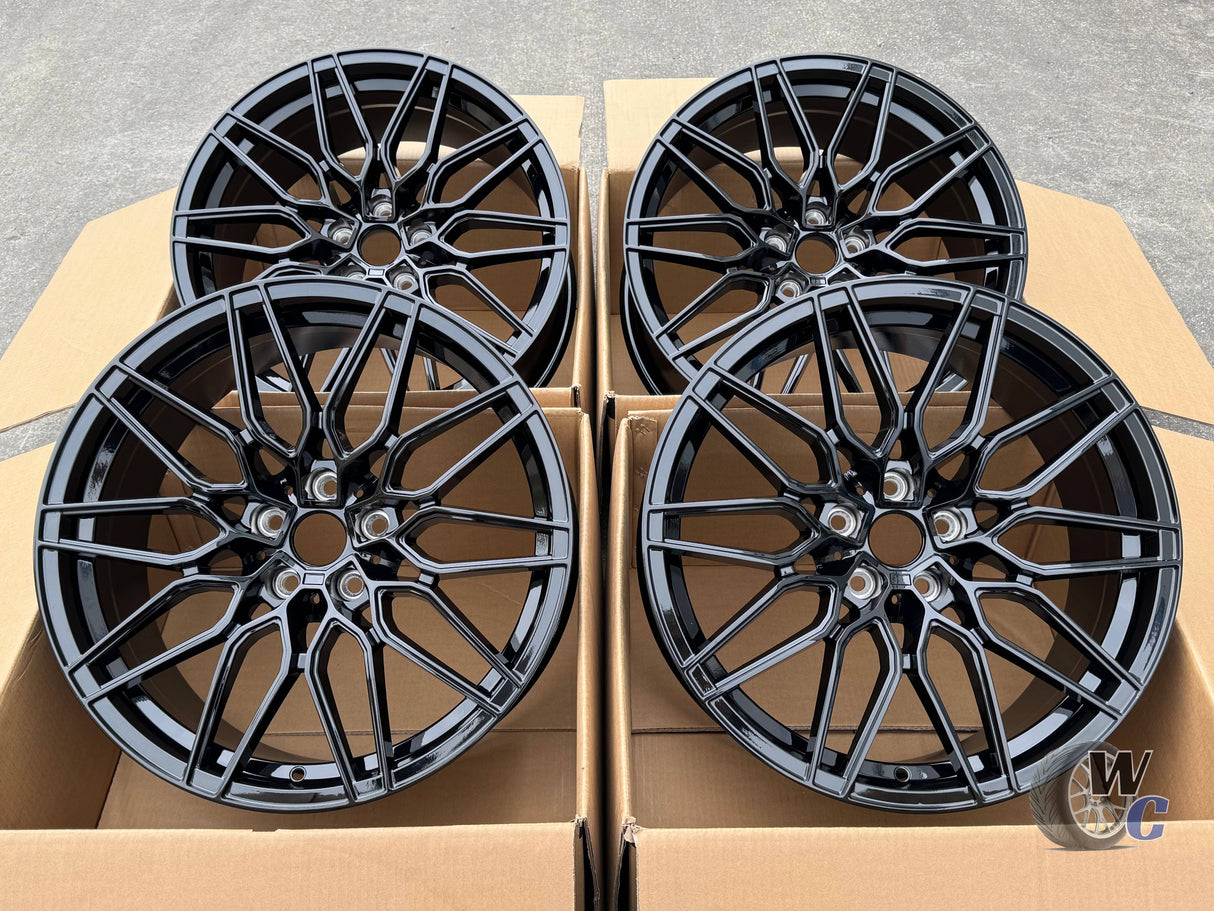 19” Wheels Fit BMW X3 2019–2025 | Factory Style Rims | Gloss Black | Staggered Set of 4