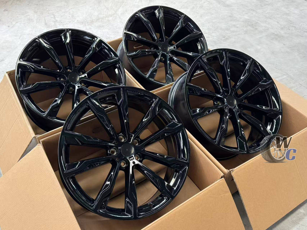 20” Wheels Fit BMW X4 2019–2025 | Factory Style Rims | Gloss Black | Staggered Set of 4