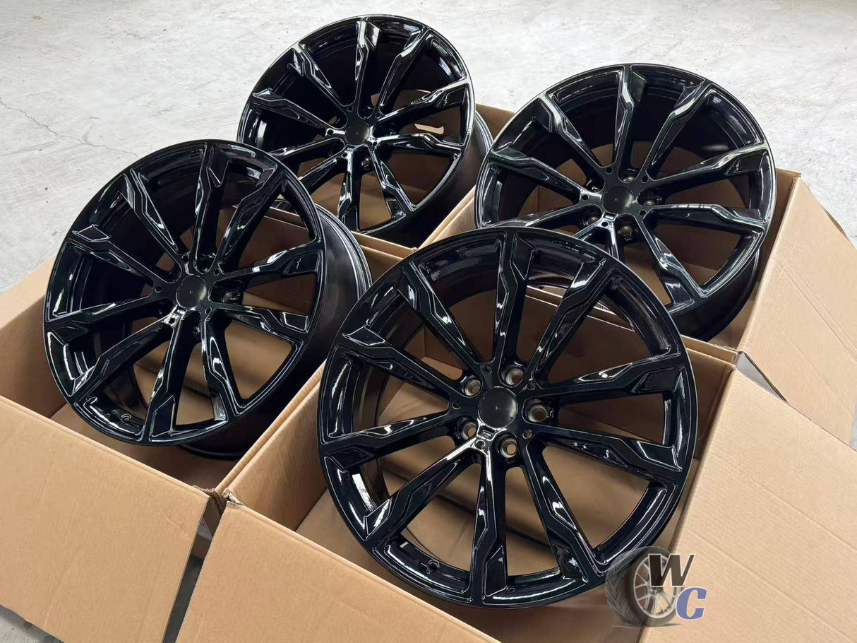 20” Wheels Fit BMW 7 Series 2016–2025 | Factory Style Rims | Gloss Black | Staggered Set of 4