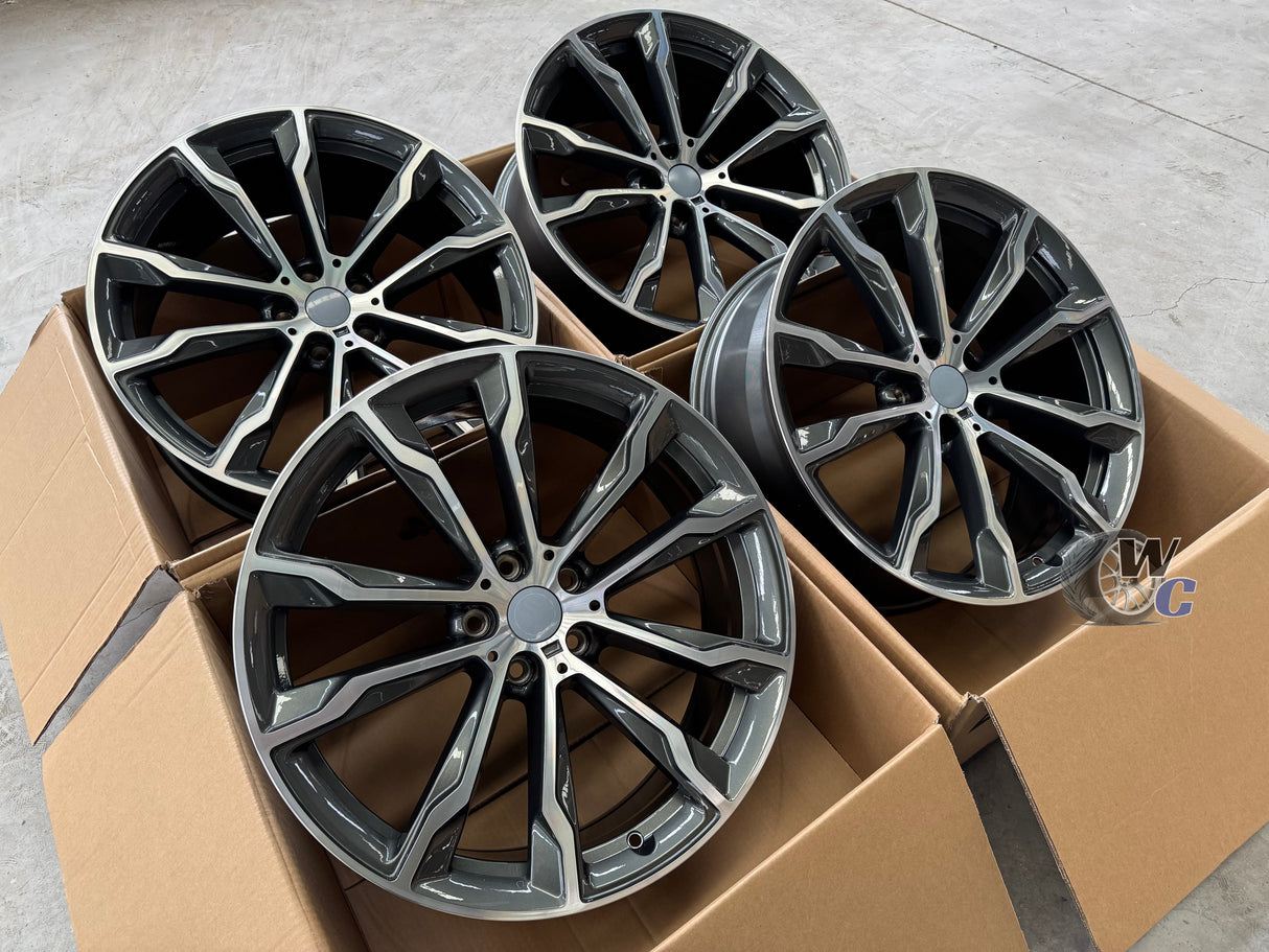 20” Wheels Fit BMW X3 2019–2025 | Factory Style Rims | Gunmetal Machine Face | Set of 4