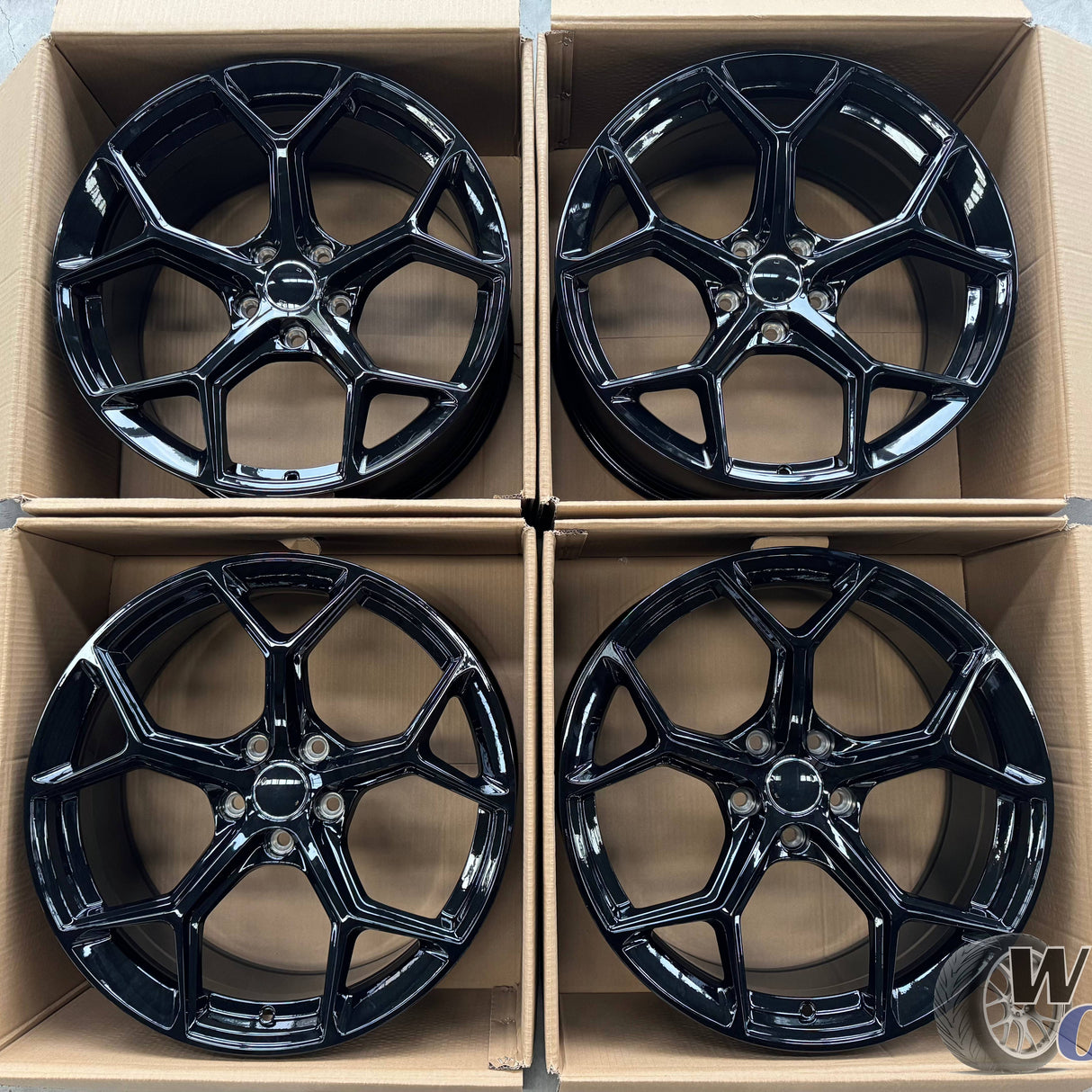 20” Wheels Fit Audi Q3 2019–2025 | OE Style Rims | Gloss Black | Set of 4