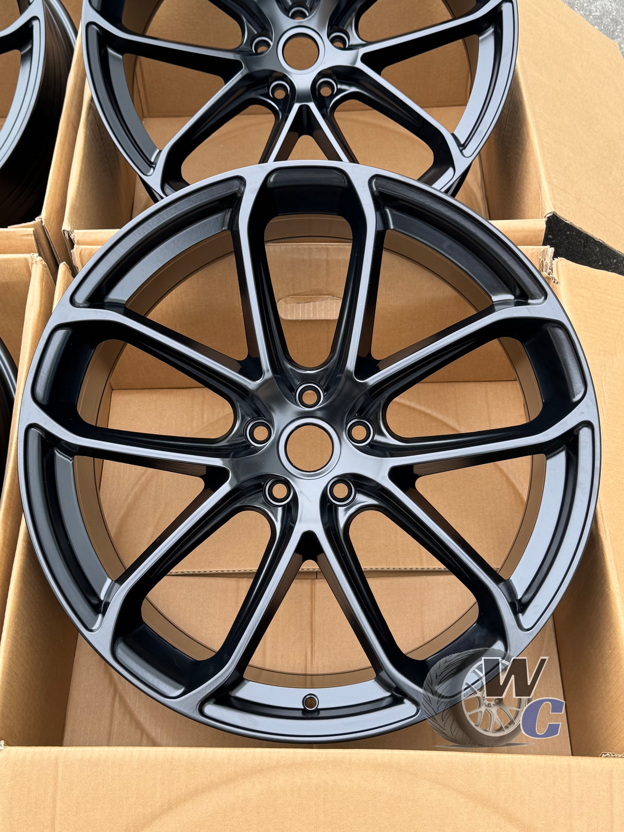 21” Wheels Fit Porsche Macan 2014–2026 | OE Style Rims | Matte Black | Staggered Set of 4