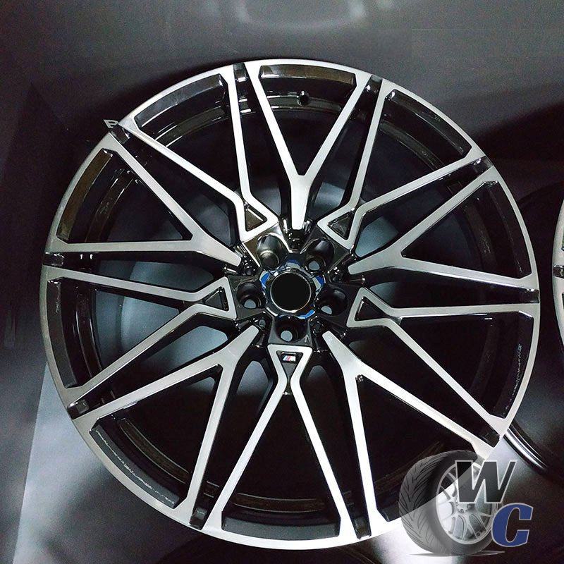 20” Wheels Fit BMW X7 2019–2025 | Factory Style Rims | Gloss Black Machined Face | Set of 4