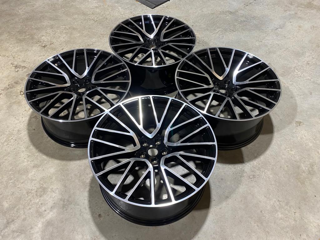 22” Rims – Made to Fit Porsche Cayenne Cayenne E-Hybrid Cayenne S Cayenne GTS Cayenne Turbo Cayenne Turbo S E-Hybrid | OE Style | 2020–2026 | 22x10/11 Wheels Brand New – Model 46
