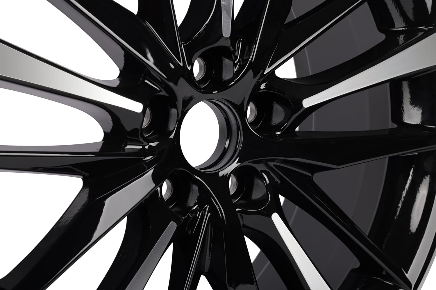 Replacement 19 Inch Wheel For Toyota Camry OE Style Aluminum Alloy Rim for 2018 2019 2020 Models | 19x8" | Black w/ Silver - Factory Rim Replacement for 4261106E20 (42611-06E20)