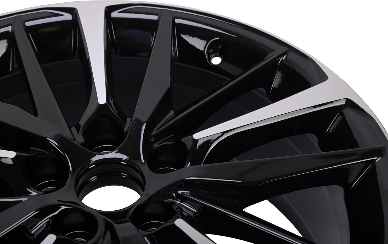 Replacement 19 Inch Wheel For Toyota Camry OE Style Aluminum Alloy Rim for 2018 2019 2020 Models | 19x8" | Black w/ Silver - Factory Rim Replacement for 4261106E20 (42611-06E20)