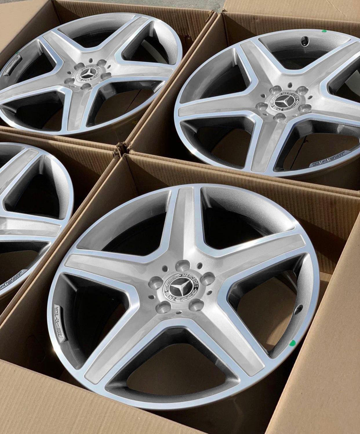 20” Mercedes-Benz GLE 53 AMG Rims 2018 2019 2020 2021 2022 2023 2024 2025 2026 OEM Original Wheels 20x9 Silver with Machine Face