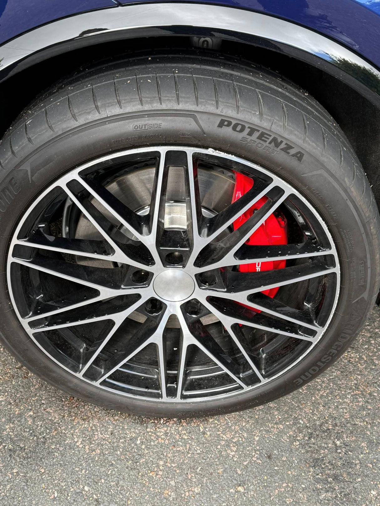 21” Wheels Fit Porsche Cayenne 2011–2026 | OE Style Rims | Gloss Black Machined Face | Staggered Set of 4