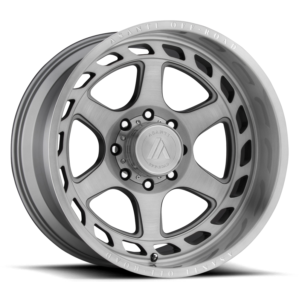 22X10 Asanti Off Road AB816 ANVIL TITANIUM-BRUSHED 6X135