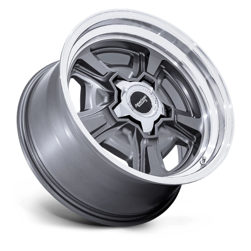 18X9 American Racing Vintage VN517 MARAUDER ANTHRACITE W/ DIAMOND CUT LIP 5X120.65