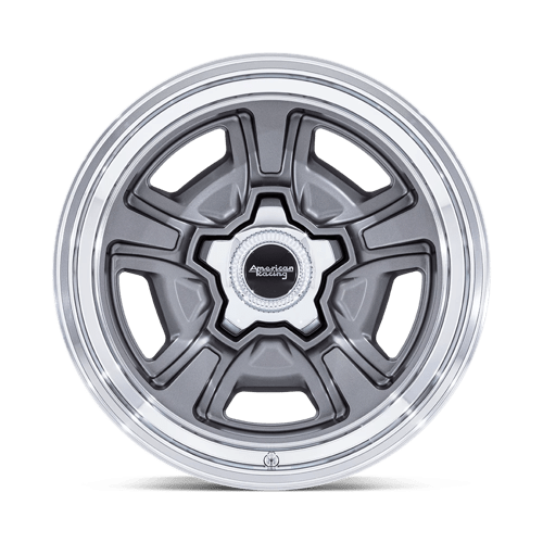 18X9 American Racing Vintage VN517 MARAUDER ANTHRACITE W/ DIAMOND CUT LIP 5X127