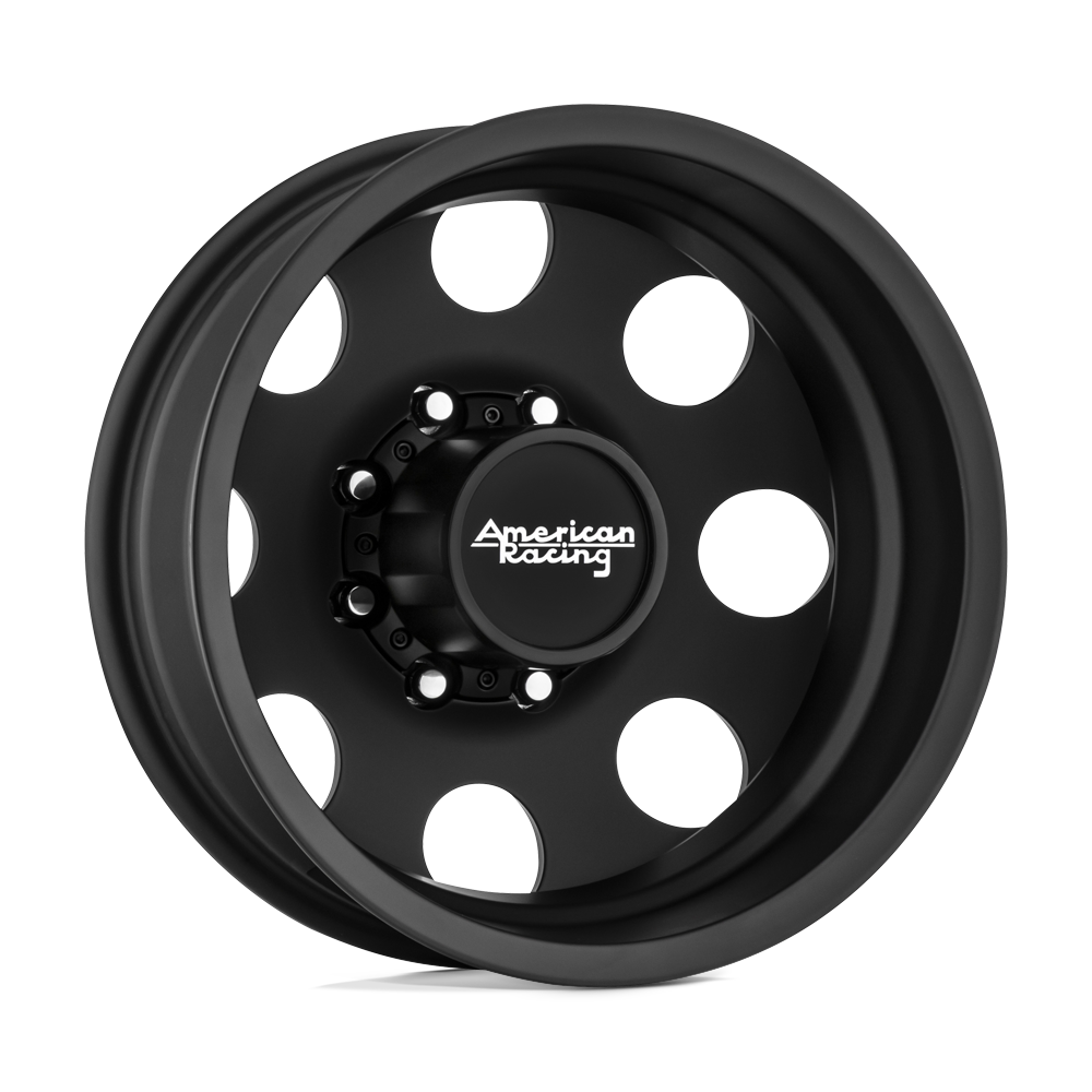 16X6 American Racing AR204 BAJA DUALLY SATIN BLACK 8X165.1