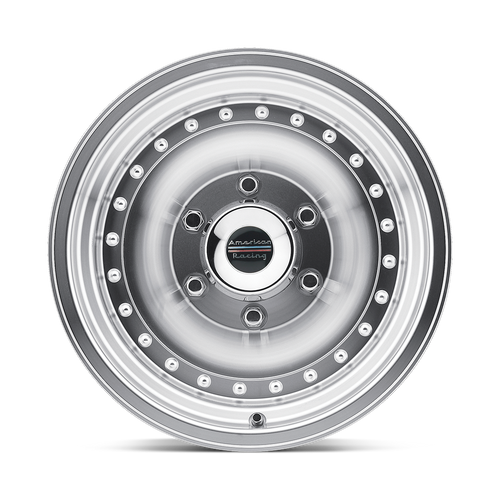 14X7 American Racing AR61 OUTLAW I MACHINED W/ CLEAR COAT 5X114.3