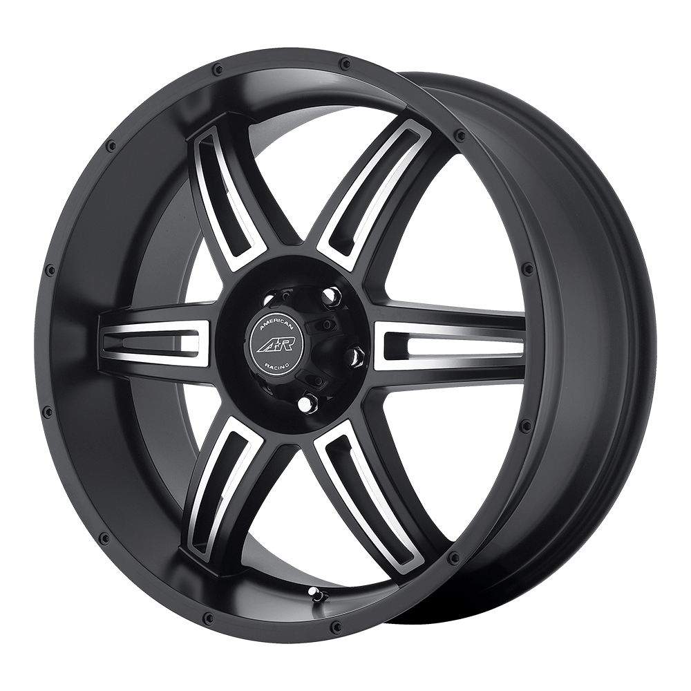 22X9.5 American Racing AR890 SATIN BLACK MACHINED 6X139.7