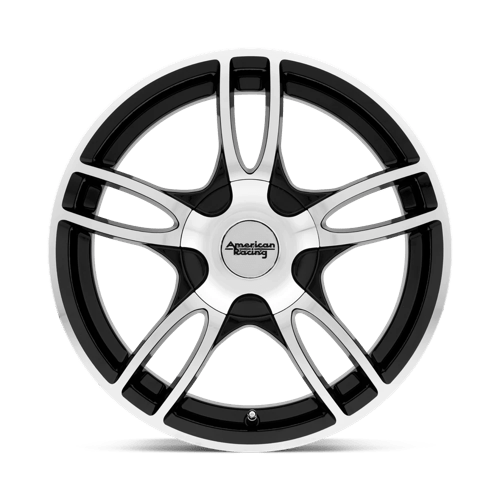 15X7 American Racing AR919 ESTRELLA 2 GLOSS BLACK MACHINED 5X100/5X105