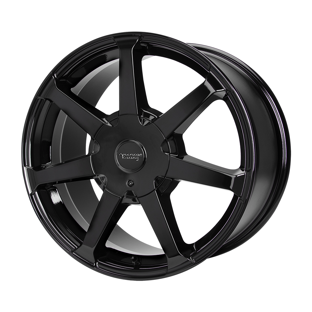 16X7 American Racing AR930 GLOSS BLACK 5X108/5X114.3