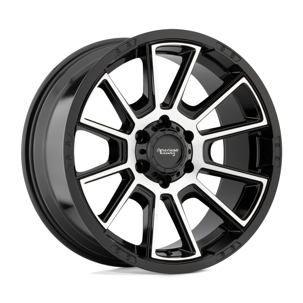 20X9 American Racing AR933 INTAKE GLOSS BLACK MACHINED 6X114.3