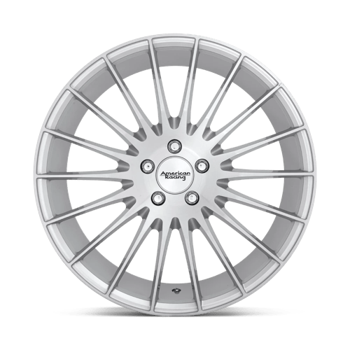 20X10 American Racing AR934 FASTLANE BRUSHED SILVER 5X114.3