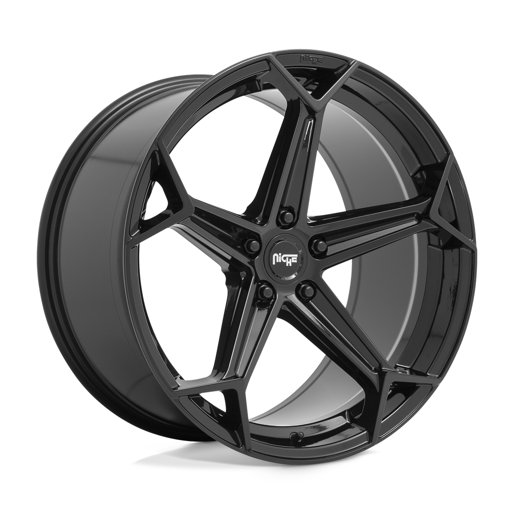 20X10.5 Niche 1PC N258 ARROW GLOSS BLACK 5X114.3