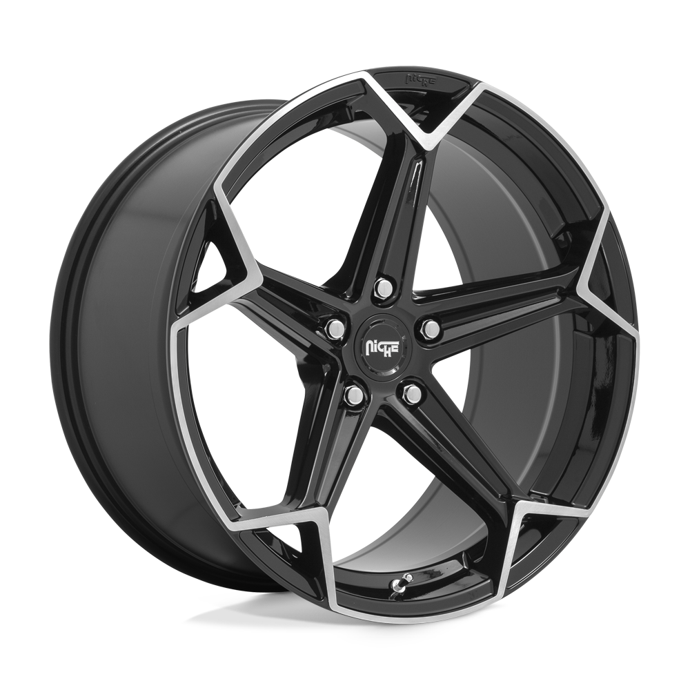 20X10.5 Niche 1PC N259 ARROW GLOSS BLACK BRUSHED 5X112