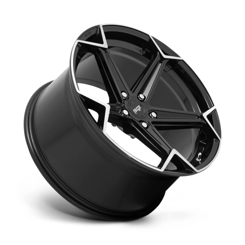 20X10.5 Niche 1PC N259 ARROW GLOSS BLACK BRUSHED 5X120