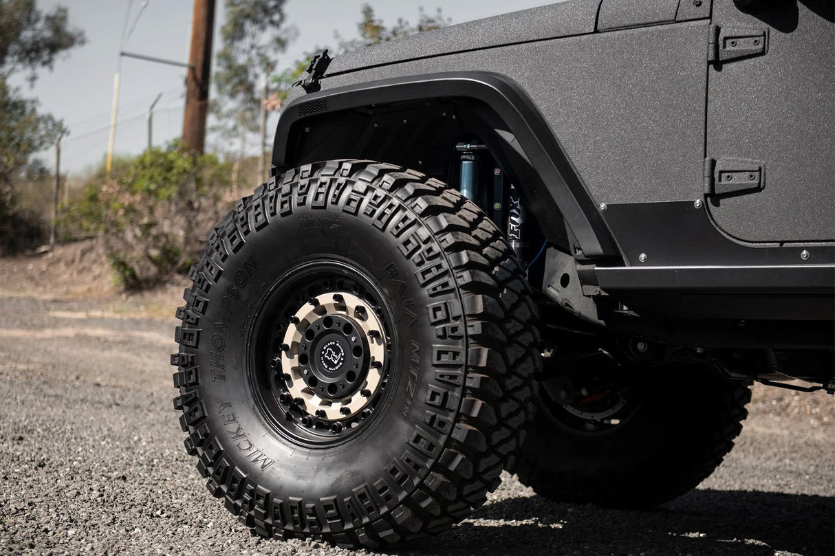 18X9.5 Black Rhino Hard Alloys ARSENAL RIMS - SAND ON BLACK 8X180