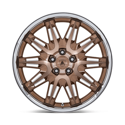 20X10.5 Asanti Black AB047 IMPERATOR BRONZE MACHINED W/ SS LIP 5X120