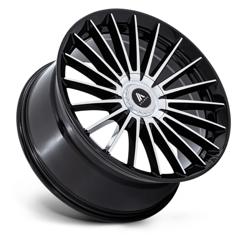 20X10.5 Asanti Black AB048 VICEROY GLOSS BLACK W/ MACHINED FACE BLANK