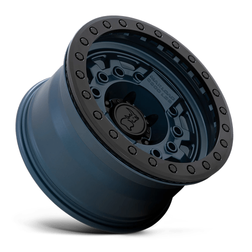 17X8.5 Black Rhino Hard Alloys AVENGER BEADLOCK NAVY BLUE W/ BLACK HARDWARE 6X139.7