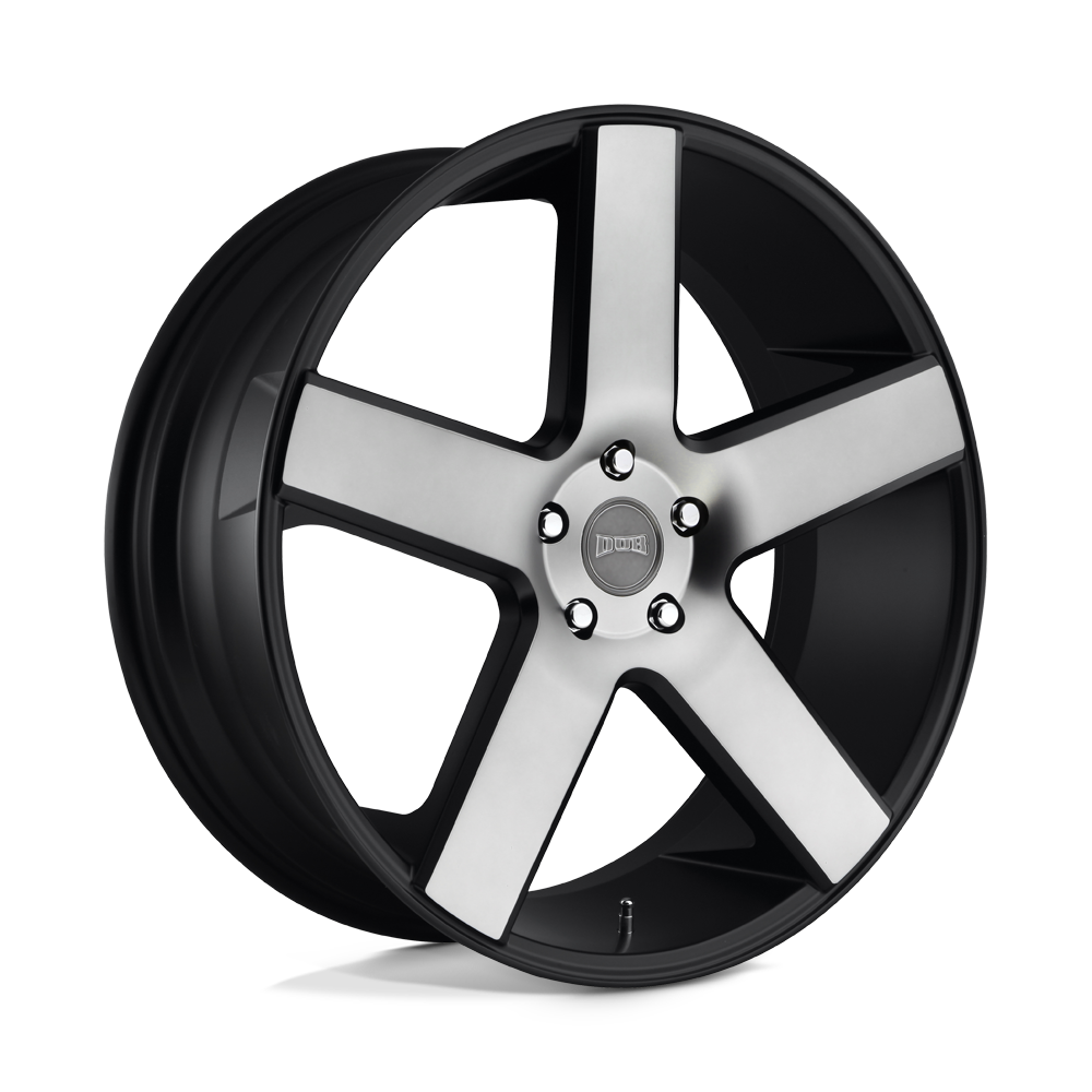 22X8.5 DUB 1PC S116 BALLER MATTE BLACK DOUBLE DARK TINT 5X120