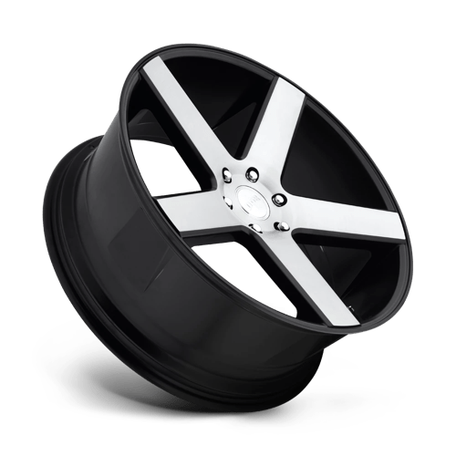 24X10 DUB 1PC S217 BALLER GLOSS BLACK BRUSHED 6X135