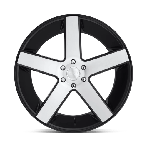24X10 DUB 1PC S217 BALLER GLOSS BLACK BRUSHED 6X135