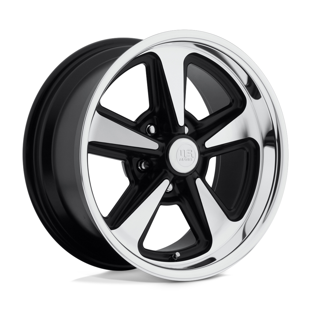 18X8 US Mag 1PC U109 BANDIT MATTE BLACK MACHINED 5X114.3