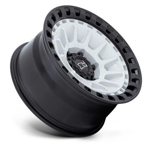 17X8.5 Black Rhino Hard Alloys BARRAGE GLOSS WHITE ON MATTE BLACK 6X139.7