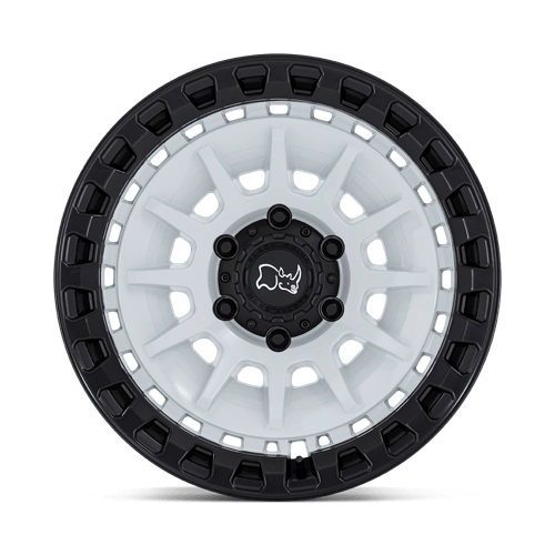18X9 Black Rhino Hard Alloys BARRAGE GLOSS WHITE ON MATTE BLACK 5X127