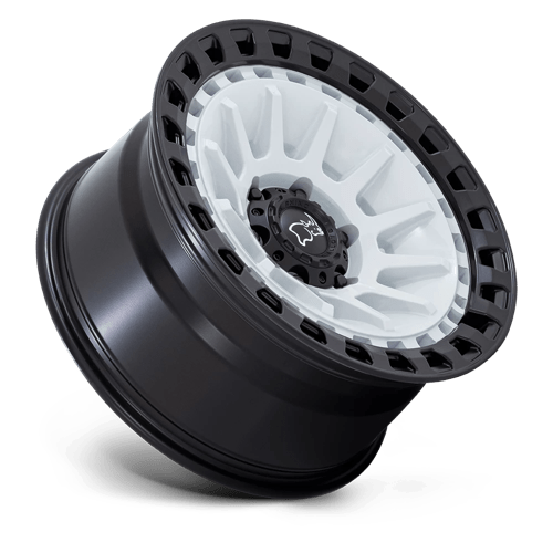 18X9 Black Rhino Hard Alloys BARRAGE GLOSS WHITE ON MATTE BLACK 6X135