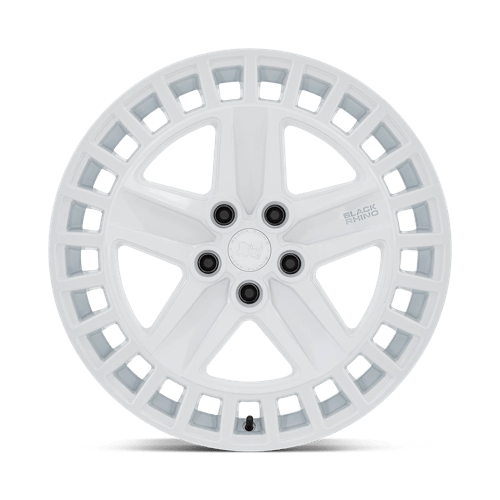 20X8.5 Black Rhino Hard Alloys ALSTON GLOSS WHITE 5X114.3