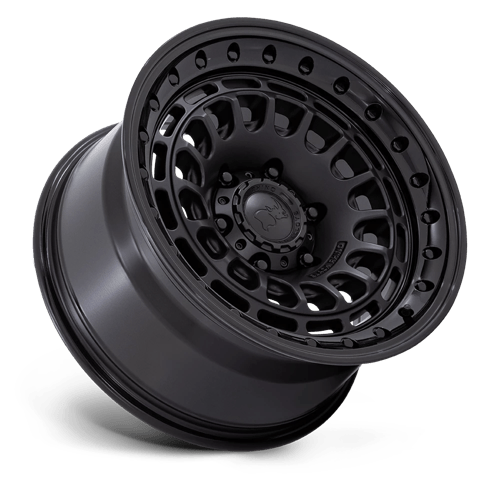 17X9 Black Rhino Hard Alloys BR014 SAHARA MATTE BLACK W/ GLOSS BLACK LIP 6X135
