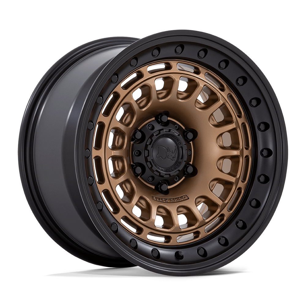 17X9 Black Rhino Hard Alloys BR014 SAHARA MATTE BRONZE W GLOSS BLACK LIP 6X139.7