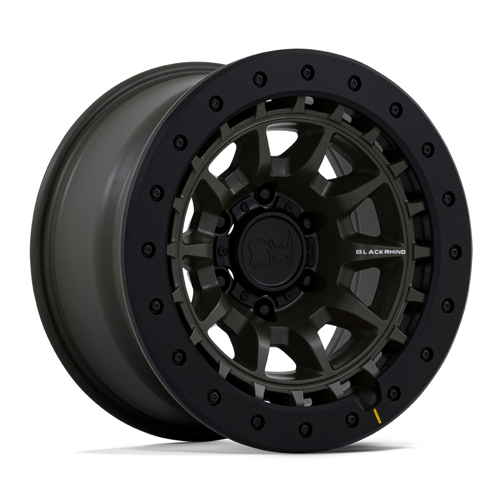 17X8.5 Black Rhino Hard Alloys BR016 TUSK OLIVE DRAB GREEN 5X139.7