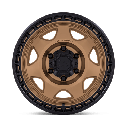 17X8.5 Black Rhino Hard Alloys BR018 VOYAGER MATTE BRONZE W/ M-BLACK LIP 6X120