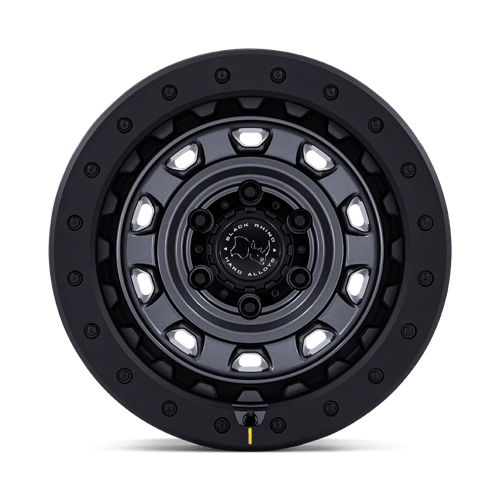 17X9 Black Rhino Hard Alloys BR023 XPLORER MATTE GUNMETAL W/ MATTE BLK-LP 6X139.7