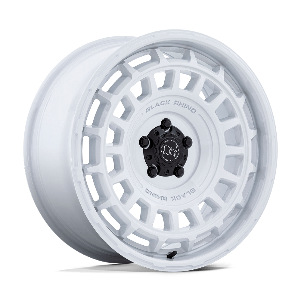 20X8.5 Black Rhino Hard Alloys BR024 AWOL GLOSS WHITE 6X139.7