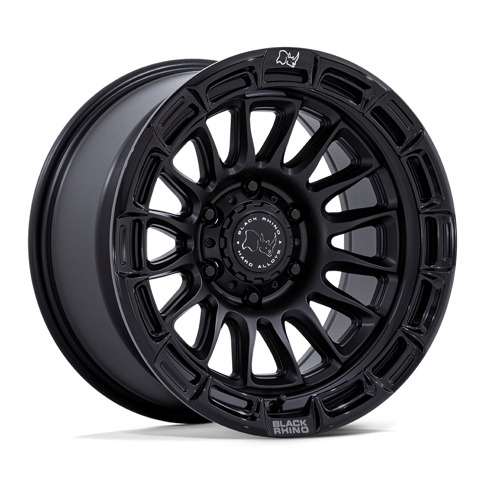 17X8.5 Black Rhino Hard Alloys BR025 RIVAL MATTE BLACK W/ GLOSS BLK-LP 5X127