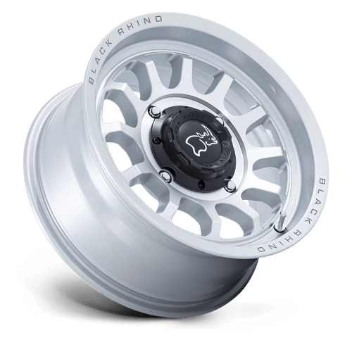 15X7 Black Rhino Hard Alloys - UTV RAPID UTV HYPER SILVER W/ MACHINED FACE 4X110