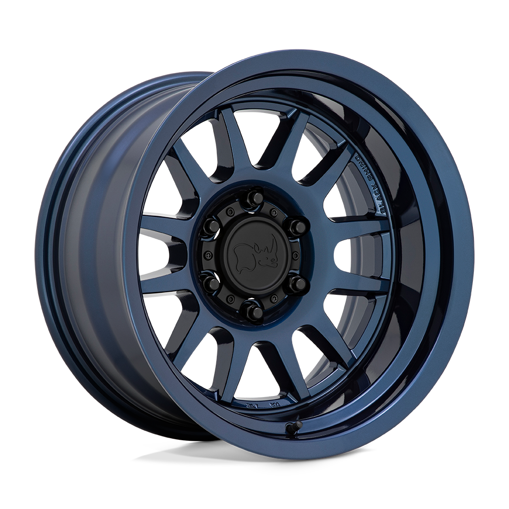 17" Black Rhino Hard Alloys GUIDE GLOSS MIDNIGHT BLUE 6X139.7